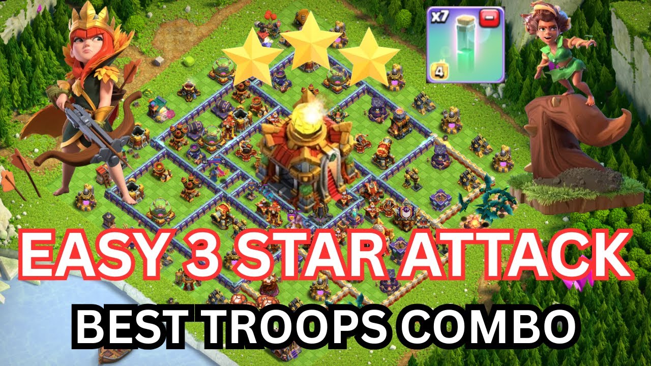 TH15 Destroyed TH16 with Valkyrie Army 💥 | Clash of Clans OP Attack | TH15 vs TH16 3 Star