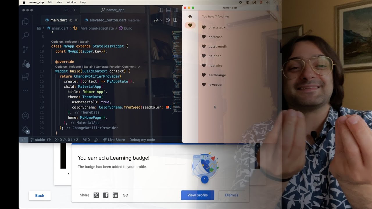 🧑&zwj;💻Official Flutter Codelab - Your First Flutter App