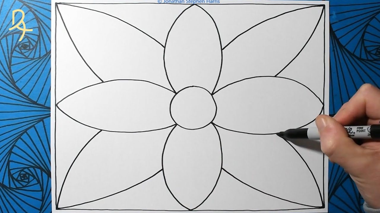 How to Draw Amazing Zentangle Flower Patterns