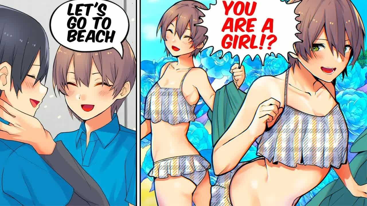 Manga Dub I went out to the beach with a coworker but she was a girl!？RomCom