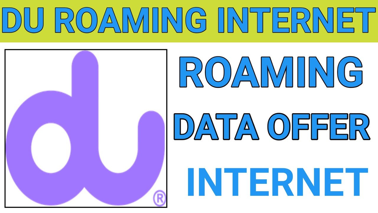 Du Sim Roaming Data Package Offer?