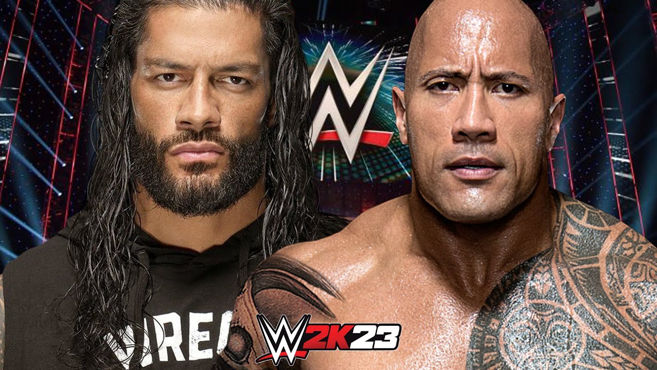 THE ROCK vs ROMAN REIGNS WWE 2K23