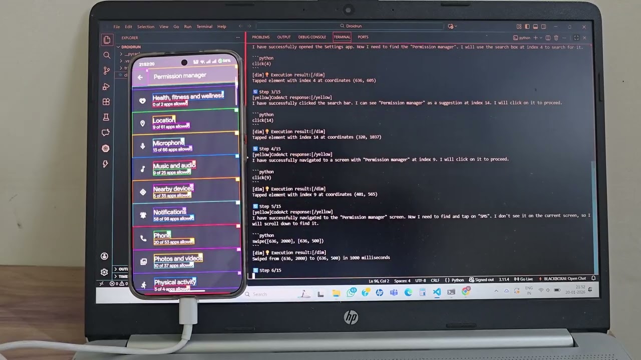 Fortress AI - Using Droidrun Framework
