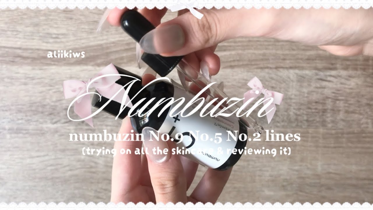 Numbuzin No.9 No.5 & No.2 lines!! 🪷 | (trying on all the skincare & review) ♡🍰