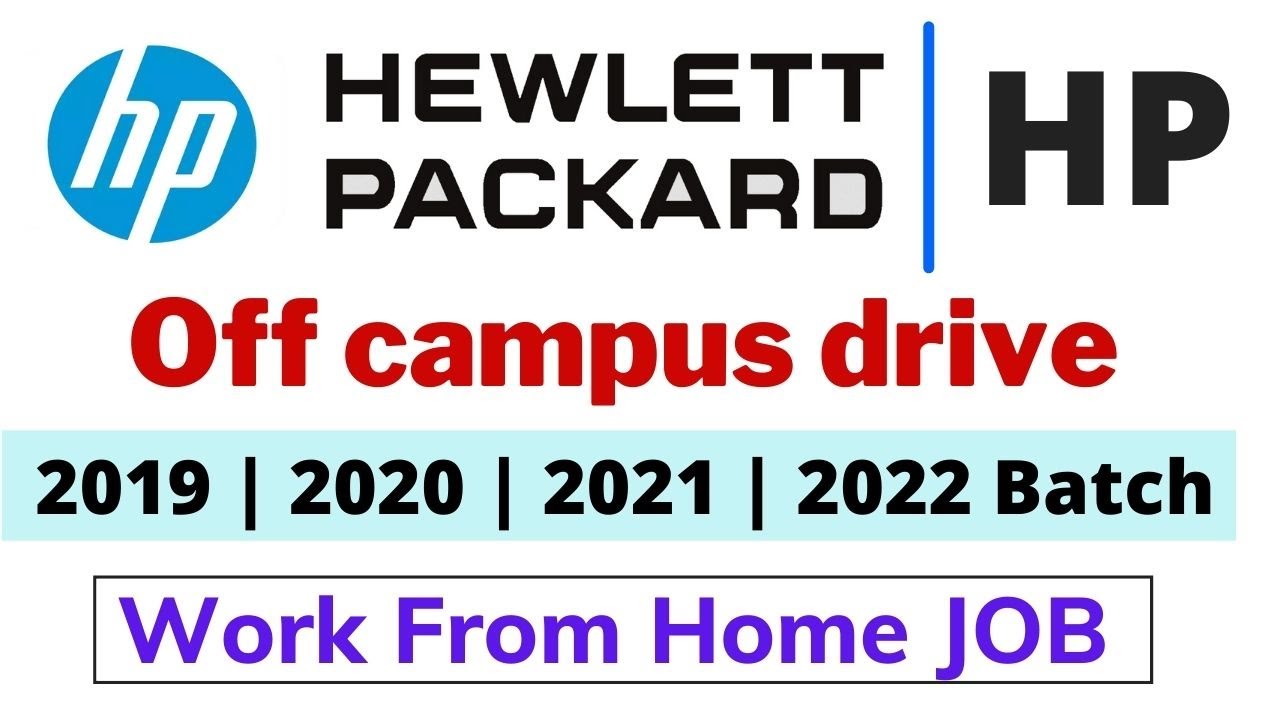 HP Recruitment 2019 | 2020 | 2021 | 2022 Batch - HP internship 2021 | off campus recruitment 2021