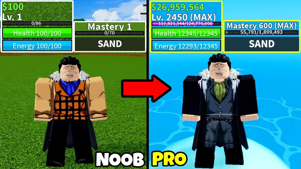 Побеждаем Blox Fruits, играя за Крокодила! Уровень 1 и макс. Уровень от новичка до профессионала ...