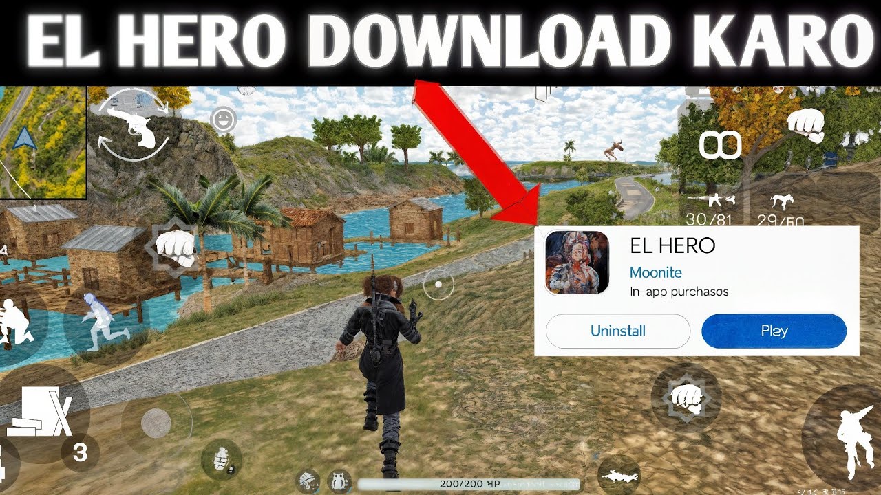 El Hero Download Indian 🇮🇳 Server | How to download El hero game 🎯 El hero #elhero