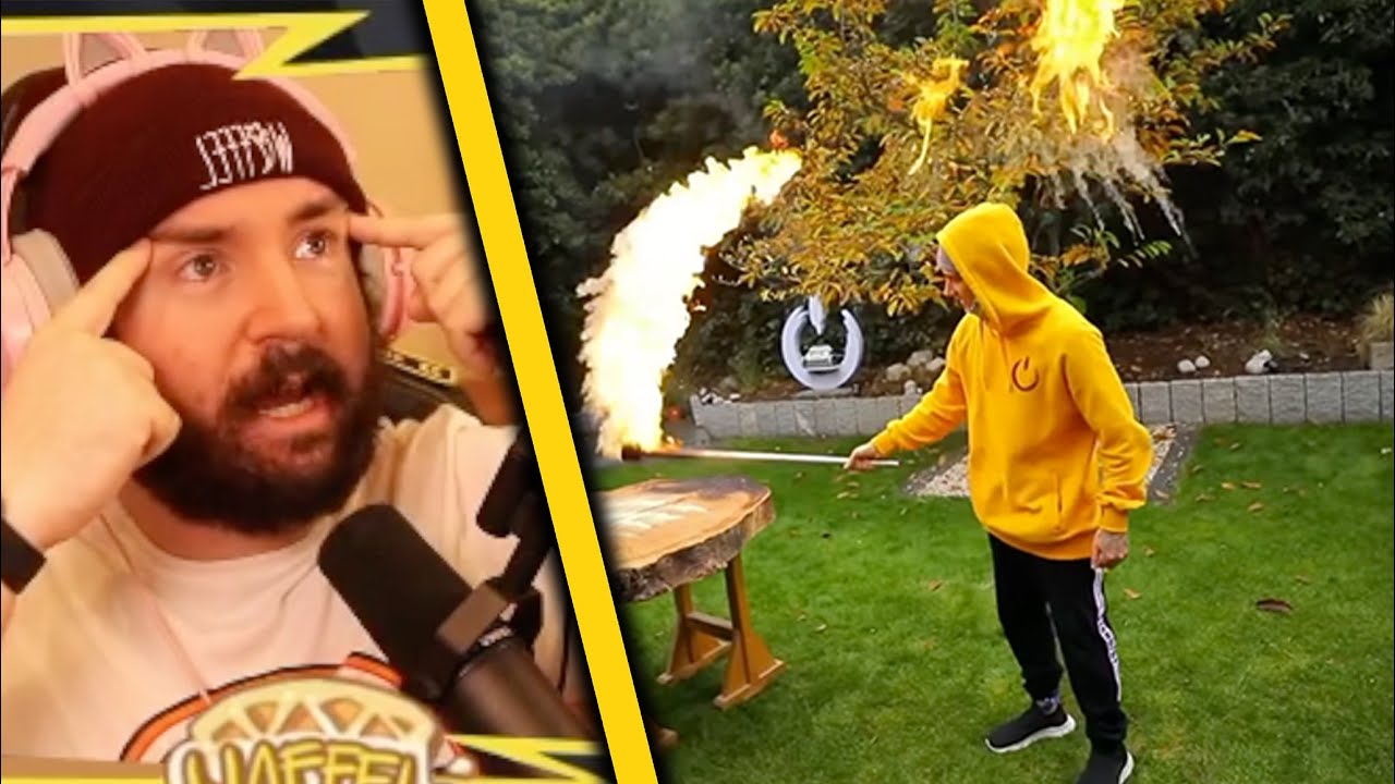 Sturmwaffel REAGIERT auf Julien Bam mit einem Flammenwerfer