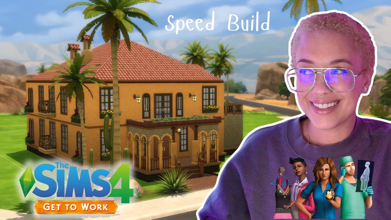 i built a house with ONLY base game and GET TO WORK in #TheSims4