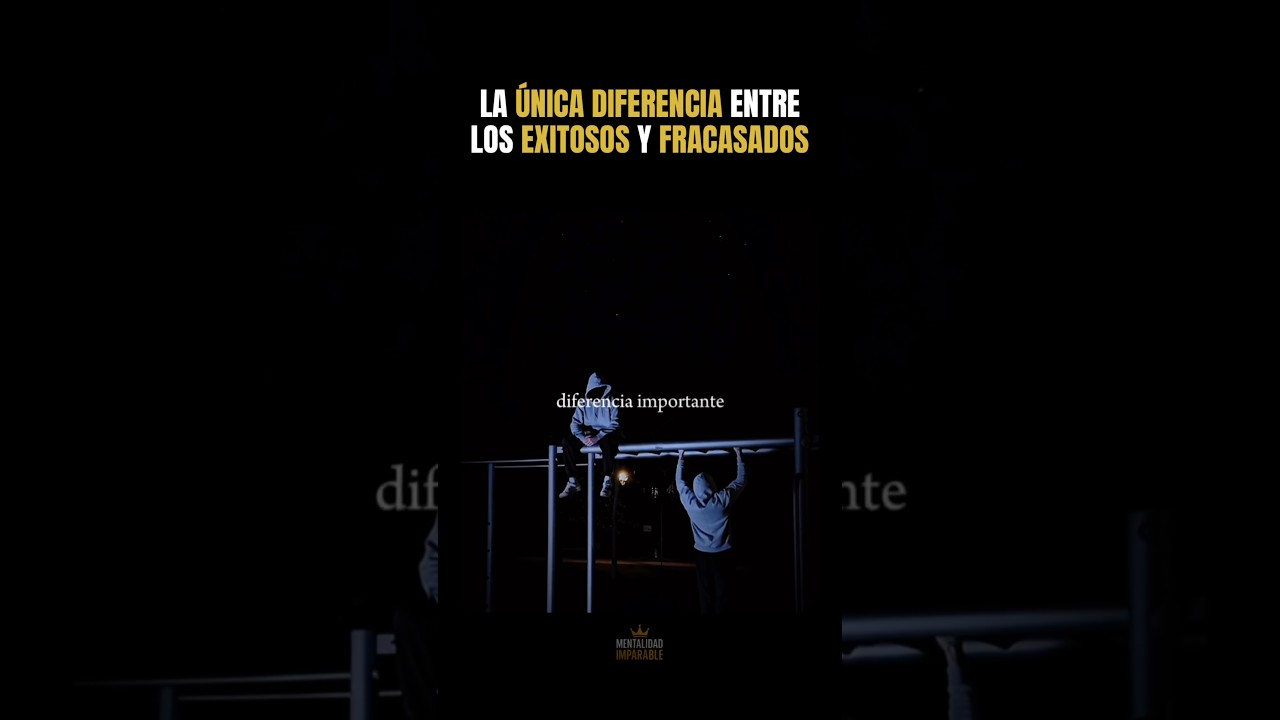 La &uacute;nica diferencia entre los exitosos y los fracasados #mentalidadimparable #motivacion #exito