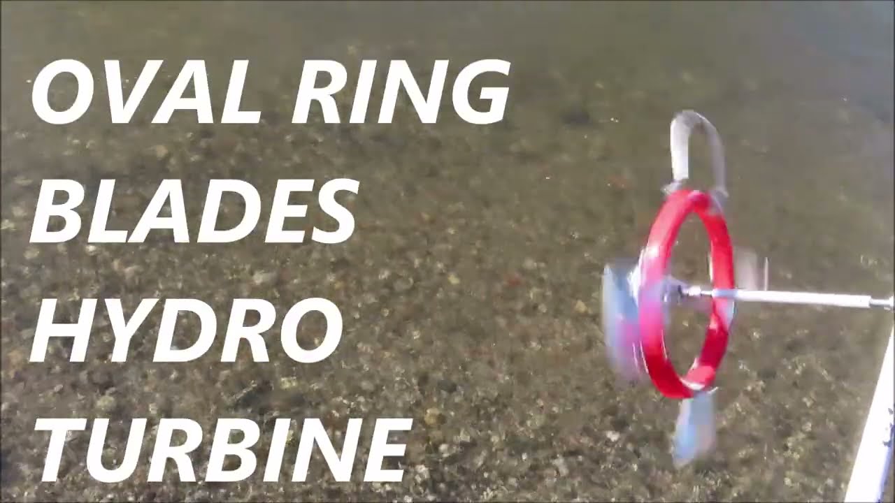 OVAL RING BLADES of hydrokinetic rotor ПЪРВИТЕ ОВАЛНИ ПРЪСТЕНОВИДНИ ЛОПАТИ на хидрокинетични турбини