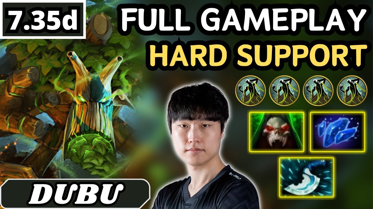7.35d - DuBu TREANT PROTECTOR Hard Support Gameplay 20 ASSISTS - Dota 2 Full Match Gameplay