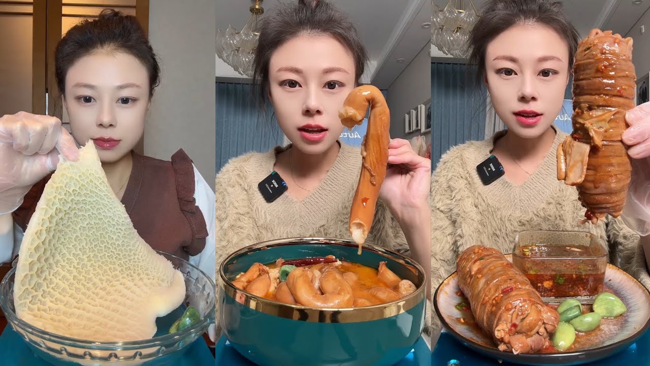 Mukbang part: Eating spicy 🥵 noodles frie noodles🍜with Chinese food #delicious #food #pork #cook 