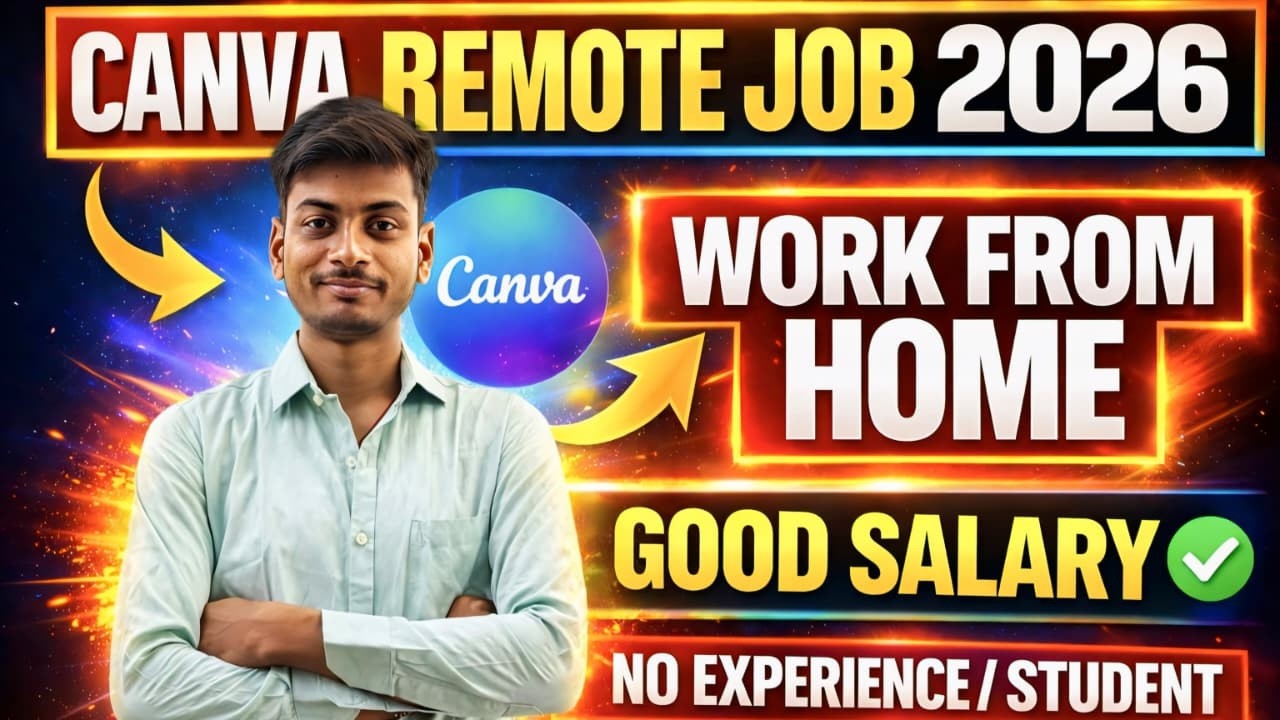 👉 Canva Work From Home Job 2026 | Students & Freshers Apply Online | Data Entry & Design Work |