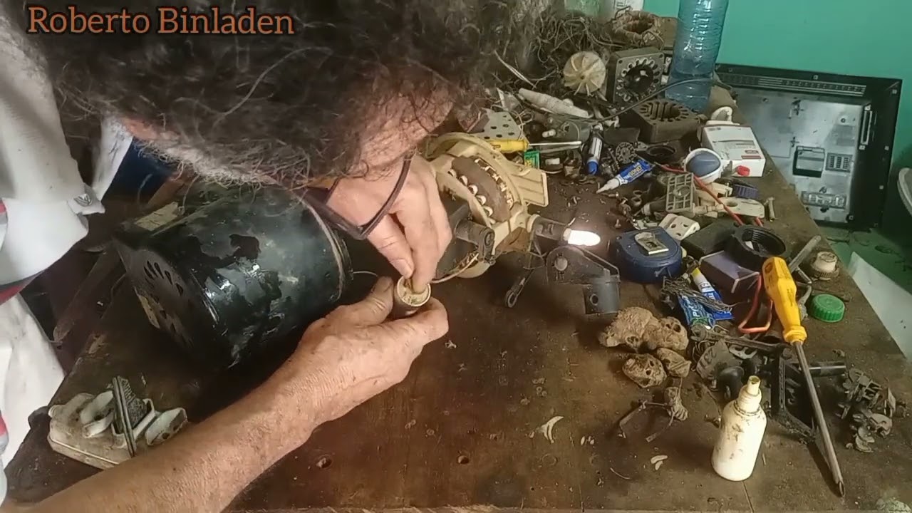 Ventilador Tron de parede, rodando lento, trocando capacitor, e arrumando oscilação.