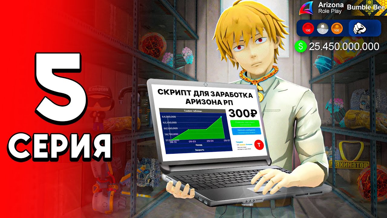 Купил СКРИПТ для ЗАРАБОТКА — ИМБА для ФАРМИЛЫ! ✅📈 - Путь Перекупа на Аризона РП #5 (аризона рп самп)