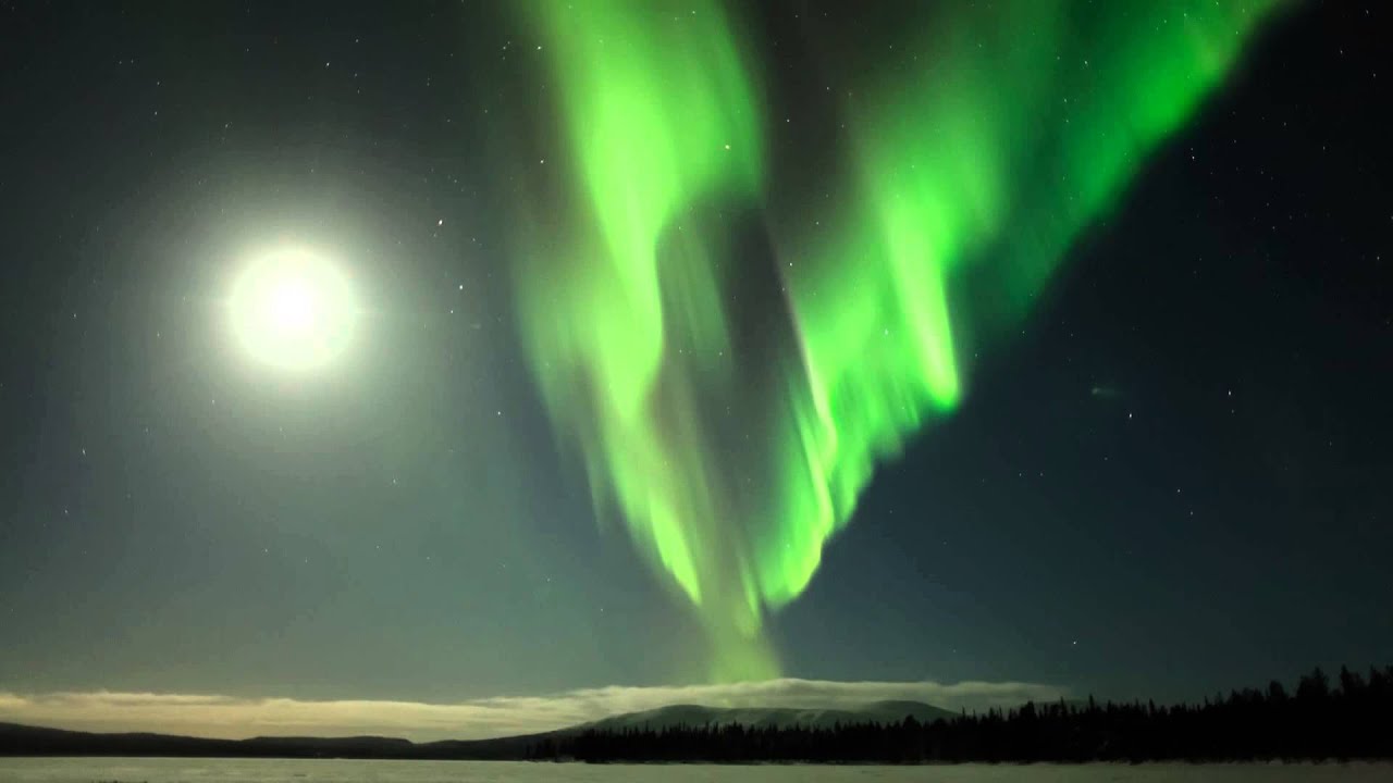 One night in Finnish Lapland with northern lights.