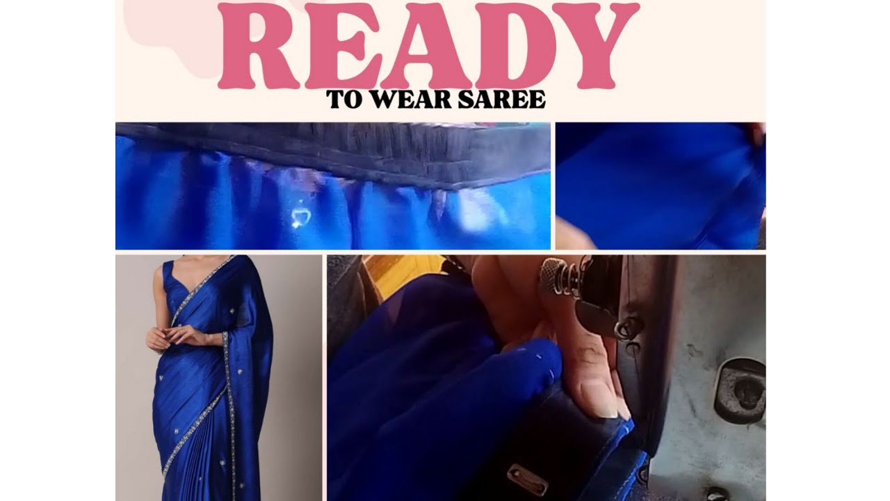🔴Ready to wear saari ✅ in 10 minet✂️💝🔴