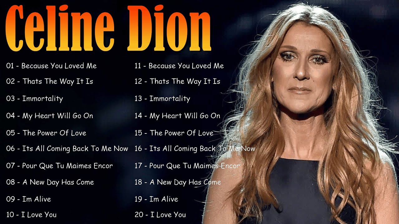 CÉLINE DION - ALBUM | Greatest Hits Immortal Of Céline Dion 20 Hits - Celine Dion Hits With Lyrics