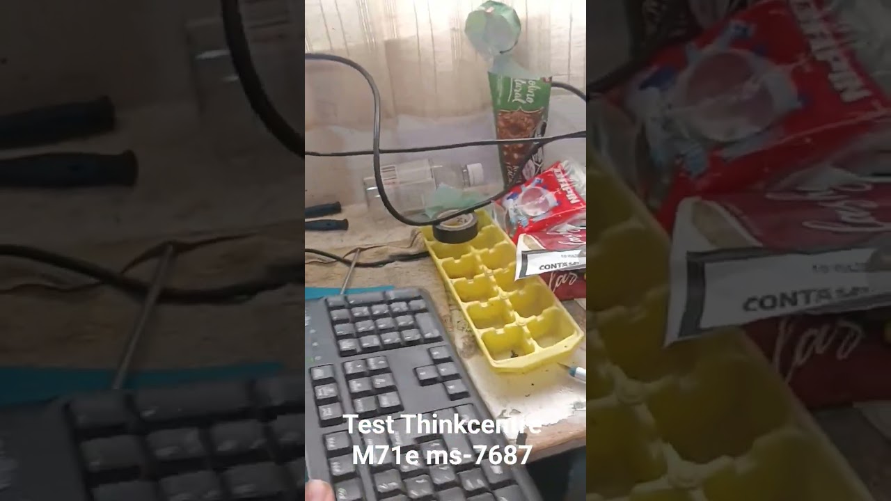 ✅️Pruebas/Test de Placa thinkcentre M71e Ms-7687 con fuente generica e i7 2600k