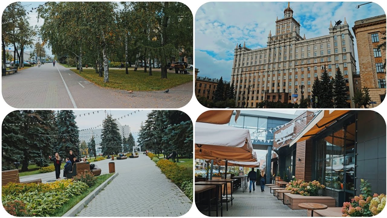 4K virtual walking tour around South Ural State University, Chelyabinsk. Nice places for students.