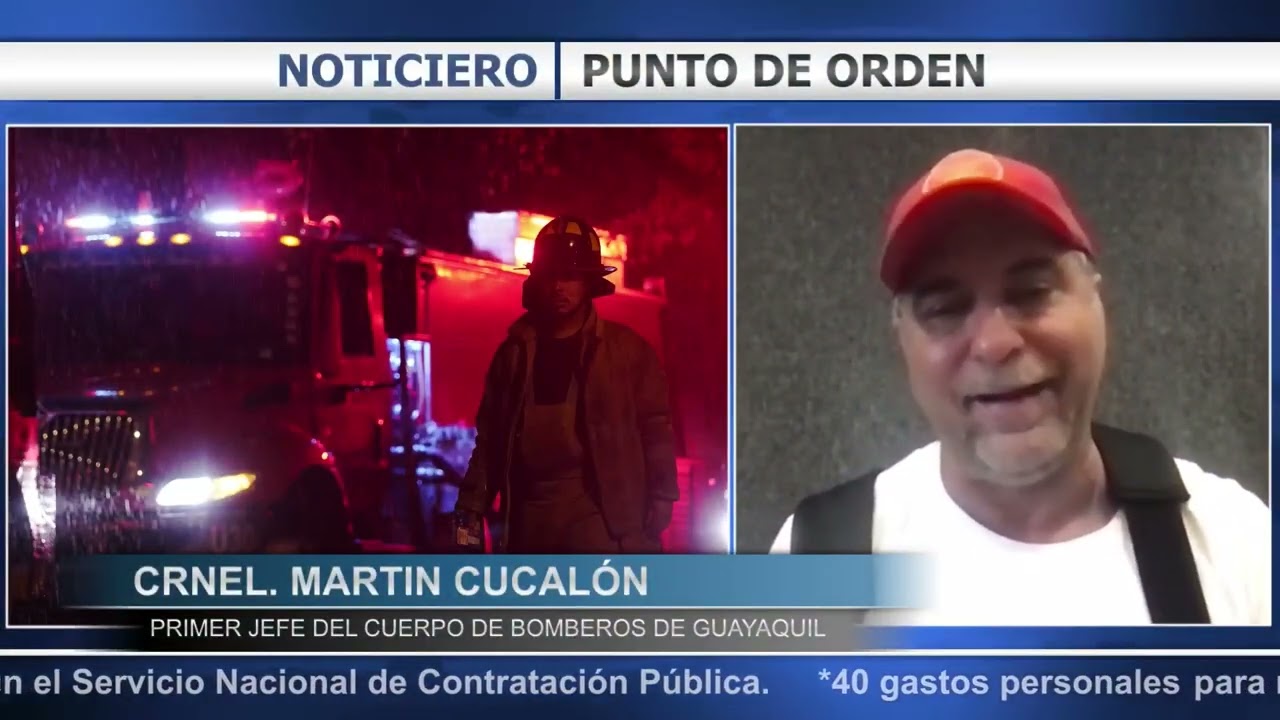 Incendio del edificio Multicomercio en Guayaquil | Crnl. Martín Cucalón