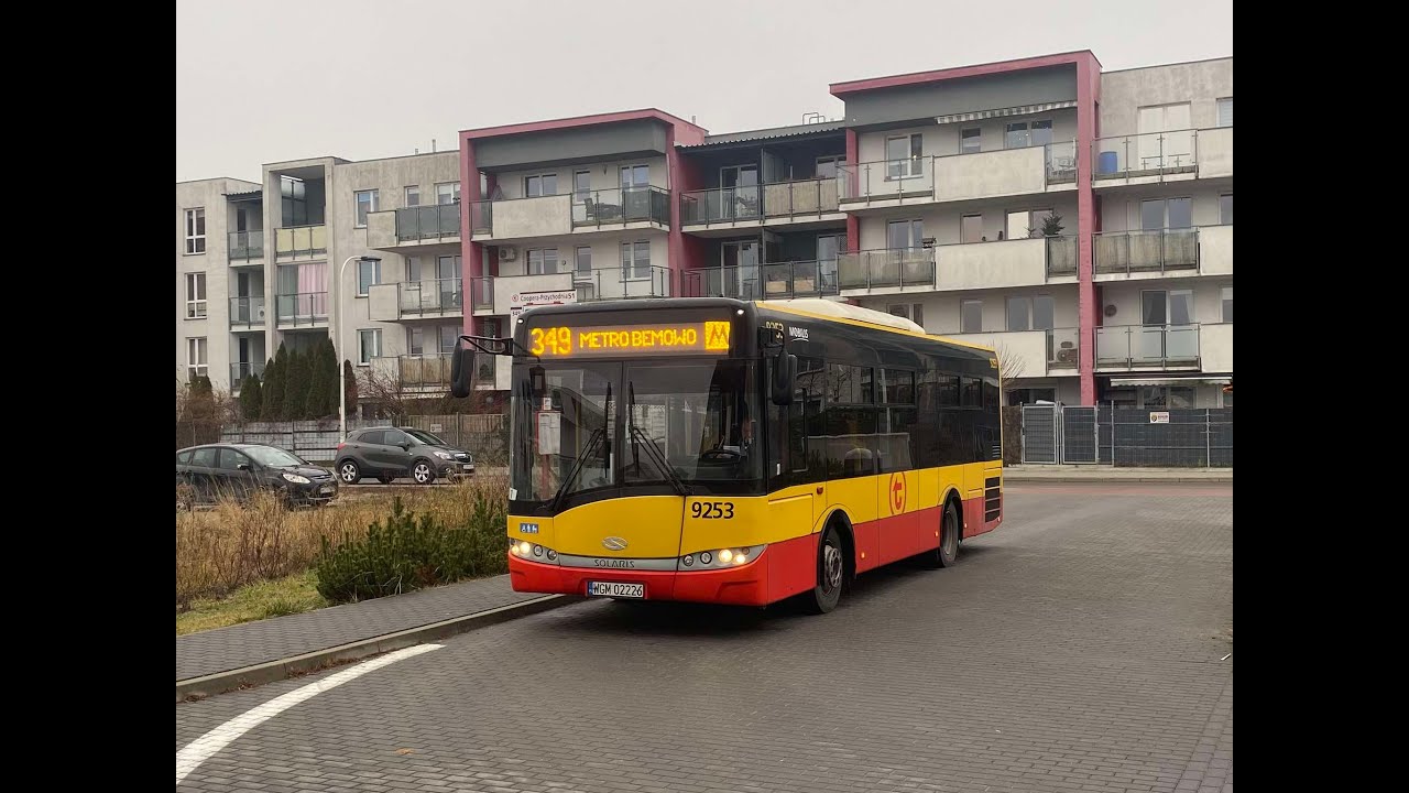 Przejazd linią 349 [9253] z Metro Bemowo do Coopera Przychodnia