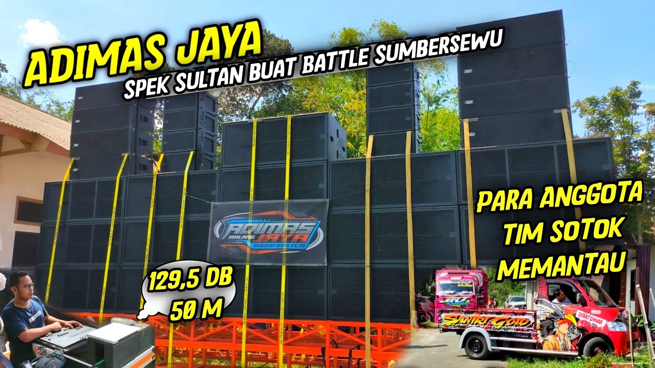 Ganas 🔥 Adimas Jaya cek sound tes amunisi battle Sumbersewu dipantau penyewa
