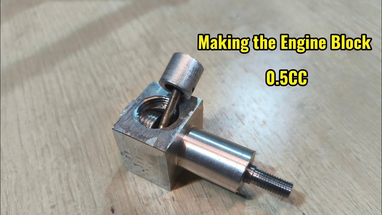 Building a 0.5cc 2 Stroke Engine – Engine Block and Cylinder Head || Mechanic 