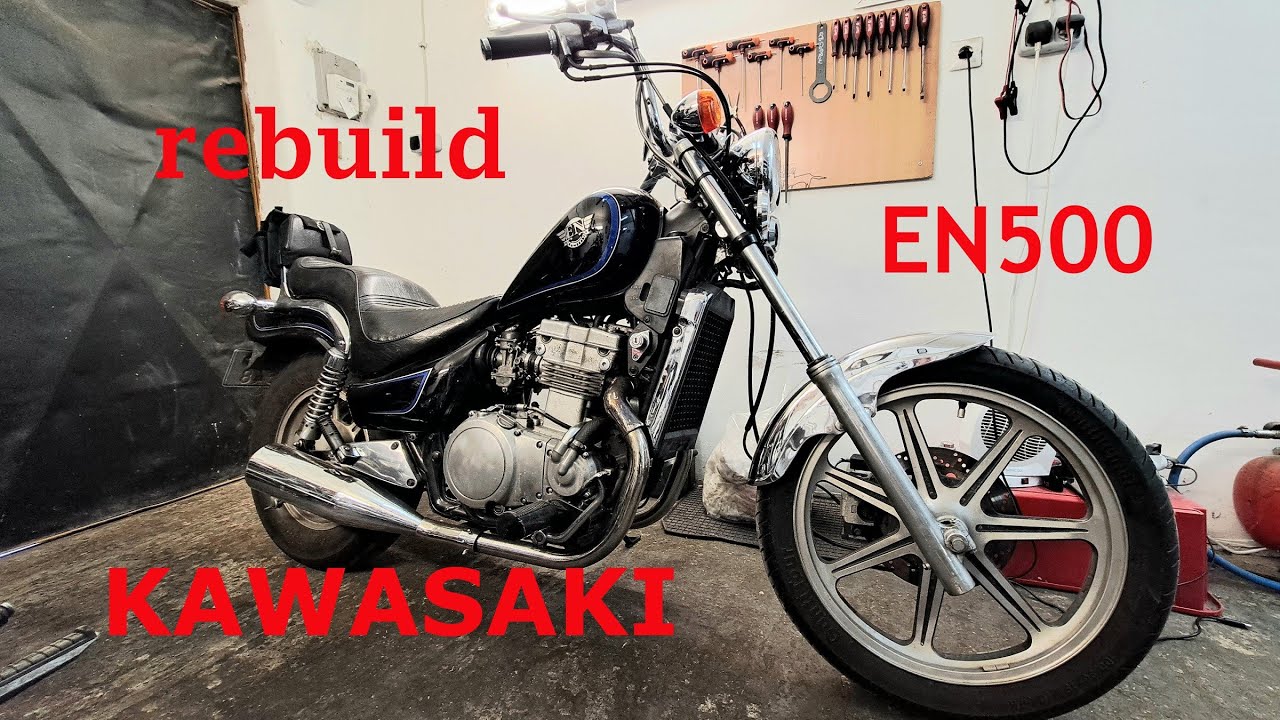 Kawasaki EN500 восстановление цепи распредвала карбюратора головки блока цилиндров / восстановлен...