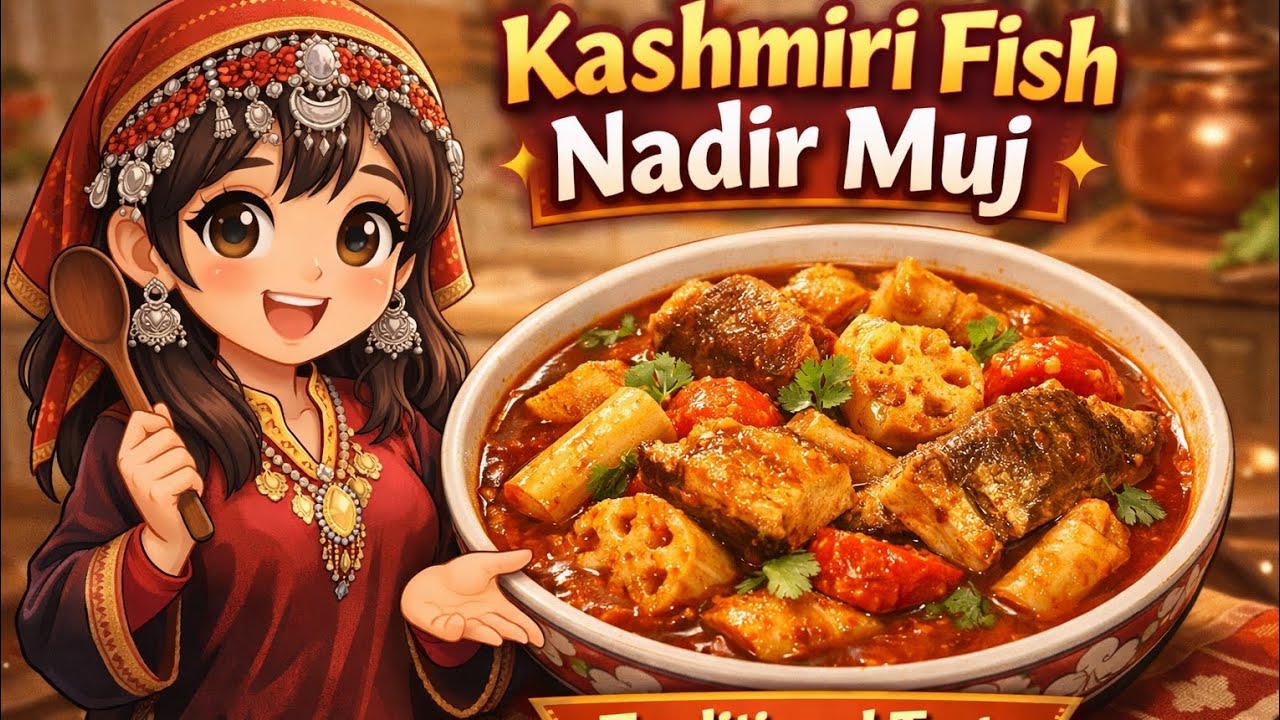 “Kashmiri Fish Nadir Muj Tamatar | Traditional Ghar Wali Recipe”