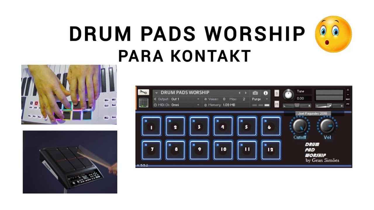 DRUM PADS WORSHIP Para Kontakt  increíble 🔥🔥