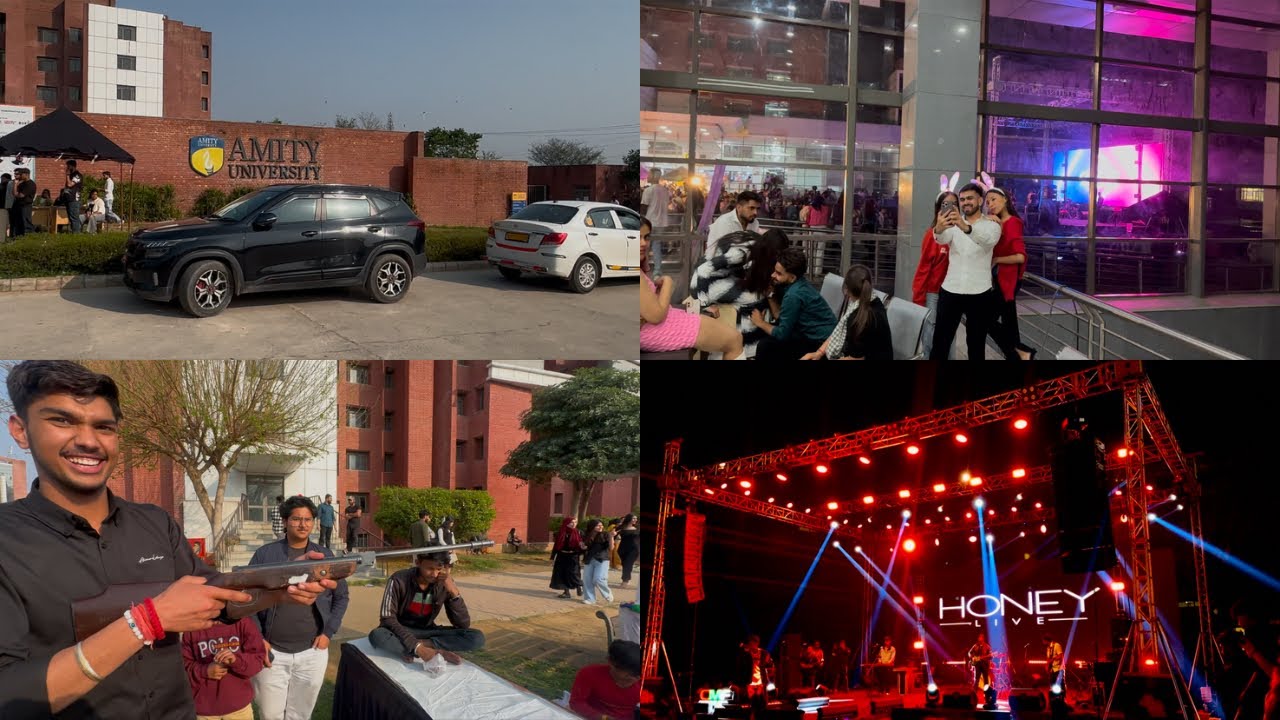Amity university 2k25 Fest //Day1 Fest start hone s phle hi ladai ho gayi😱☠️ Police aagayi college m