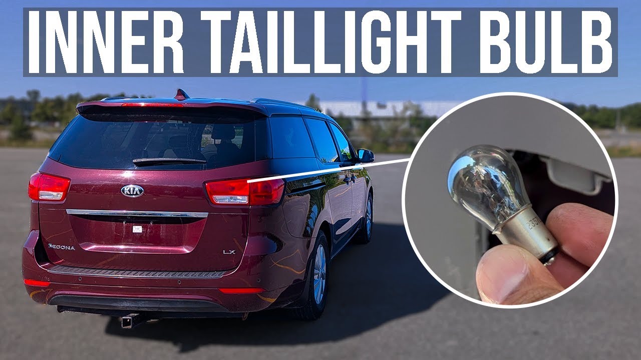 How to Replace Inner TailLight Bulb - Kia Sedona (2015-2021)