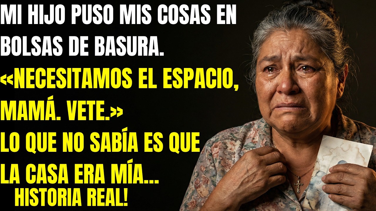 Mi hijo me sacó de mi casa para meter a su novia. Lo que hice cuando encontré mis cosas en la basura