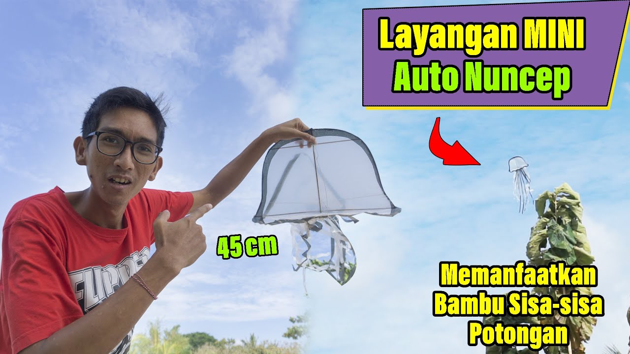Kurang Kerjaan, Membuat Layangan Ubur-ubur MINI. (Tutorial) Layangan Kecil Auto Nuncep Nih...