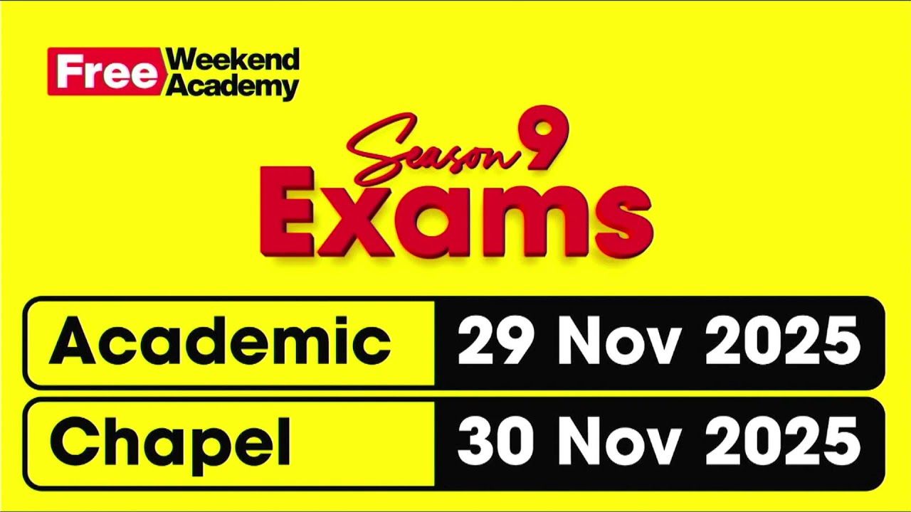 IYF Weekend Academy Season 9 Chapel Class Lesson - Session 2