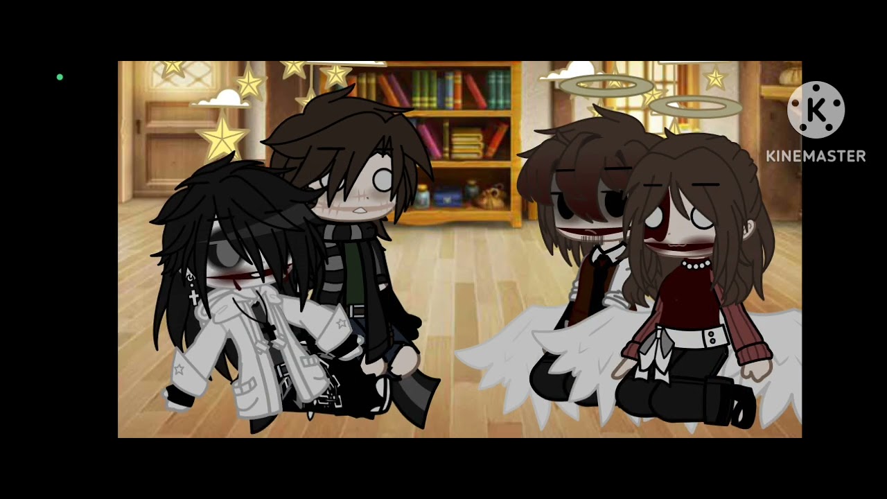 jeff the killer and Homicidal Liu stuck in a room with there parents/Creepypasta