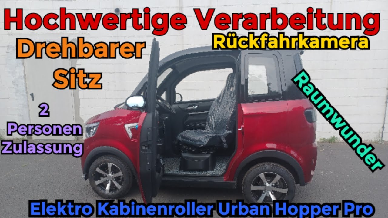 Innenraum Elektro Kabinenroller Urban Hopper Pro