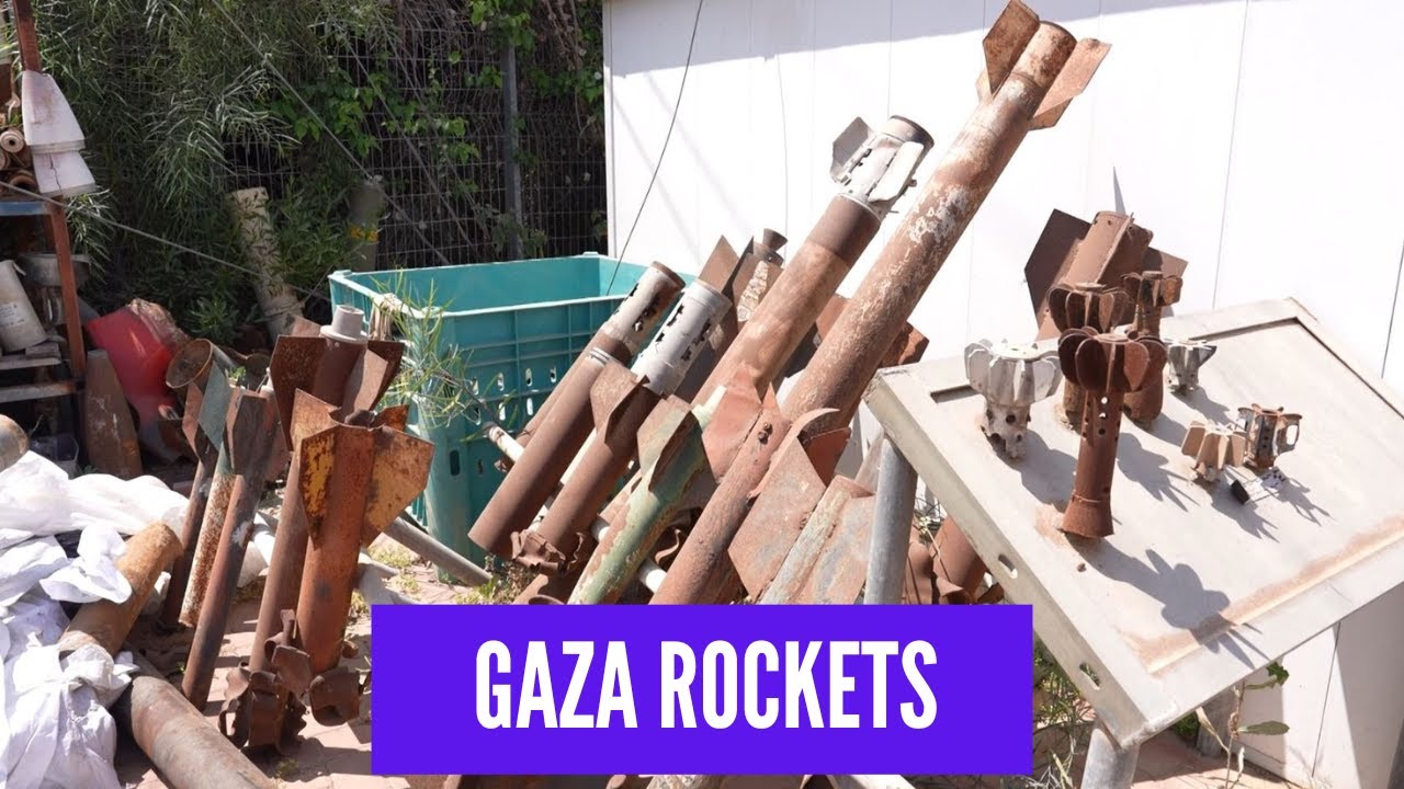 What happens to the rockets fired from Gaza into israel?