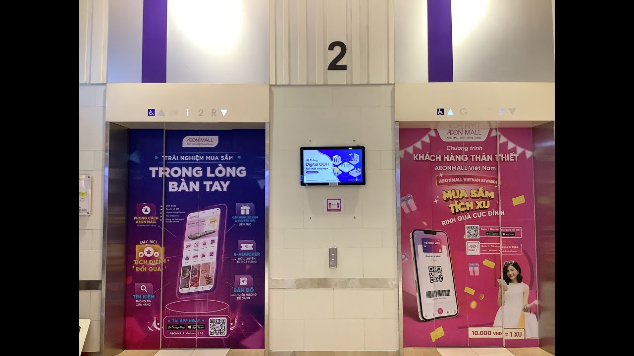 Lift tour at Aeon Mall Binh Duong Canary