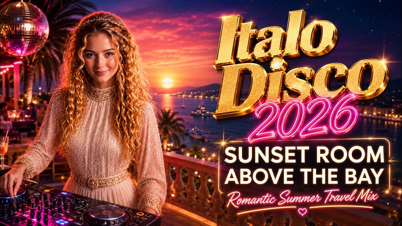 Italo Disco 2026 &bull; Sunset Room Above The Bay | Romantic Summer Travel Mix