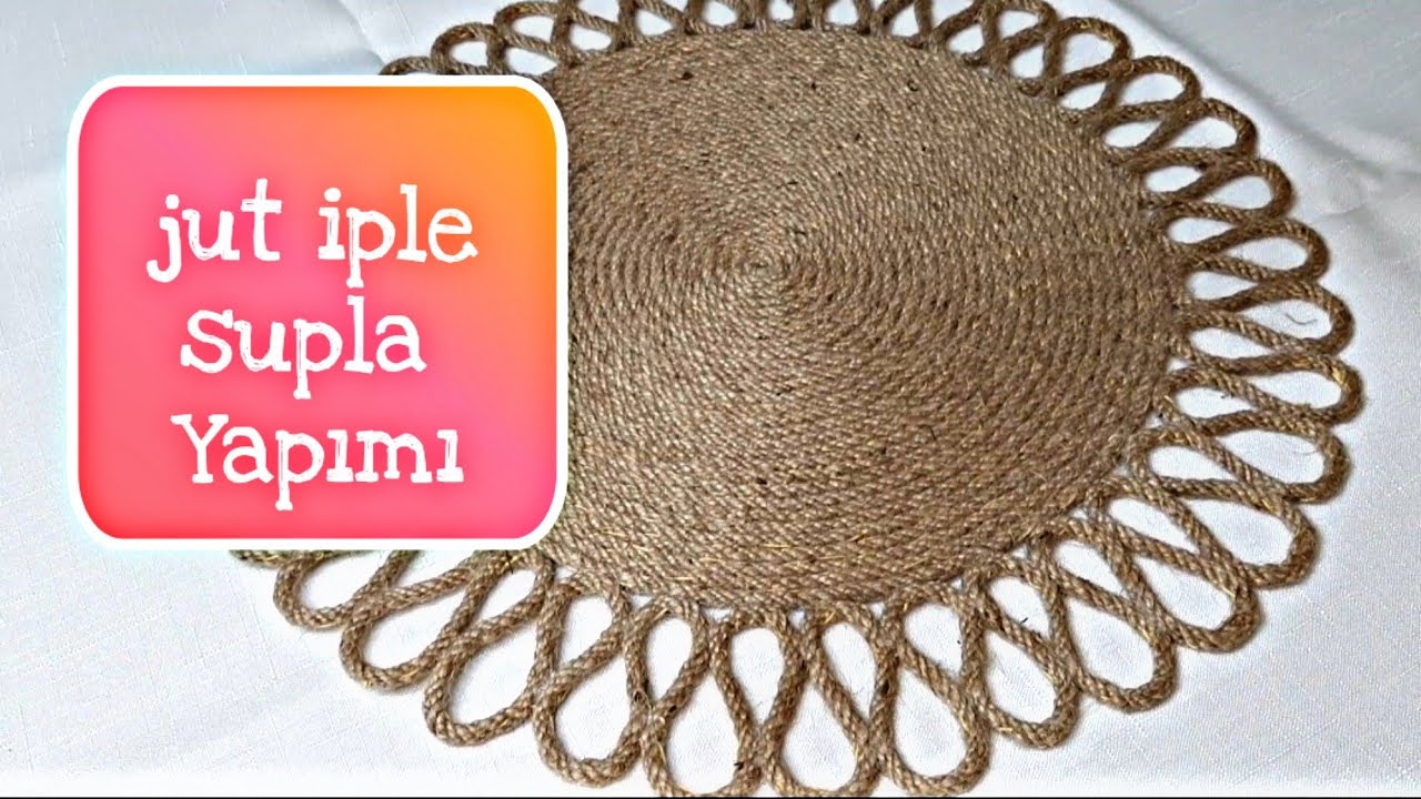 Jut ipten Supla yapımı | Yapıştırmadan iki malzeme ile supla yapımı | #kendinyap #supla #suplayapımı