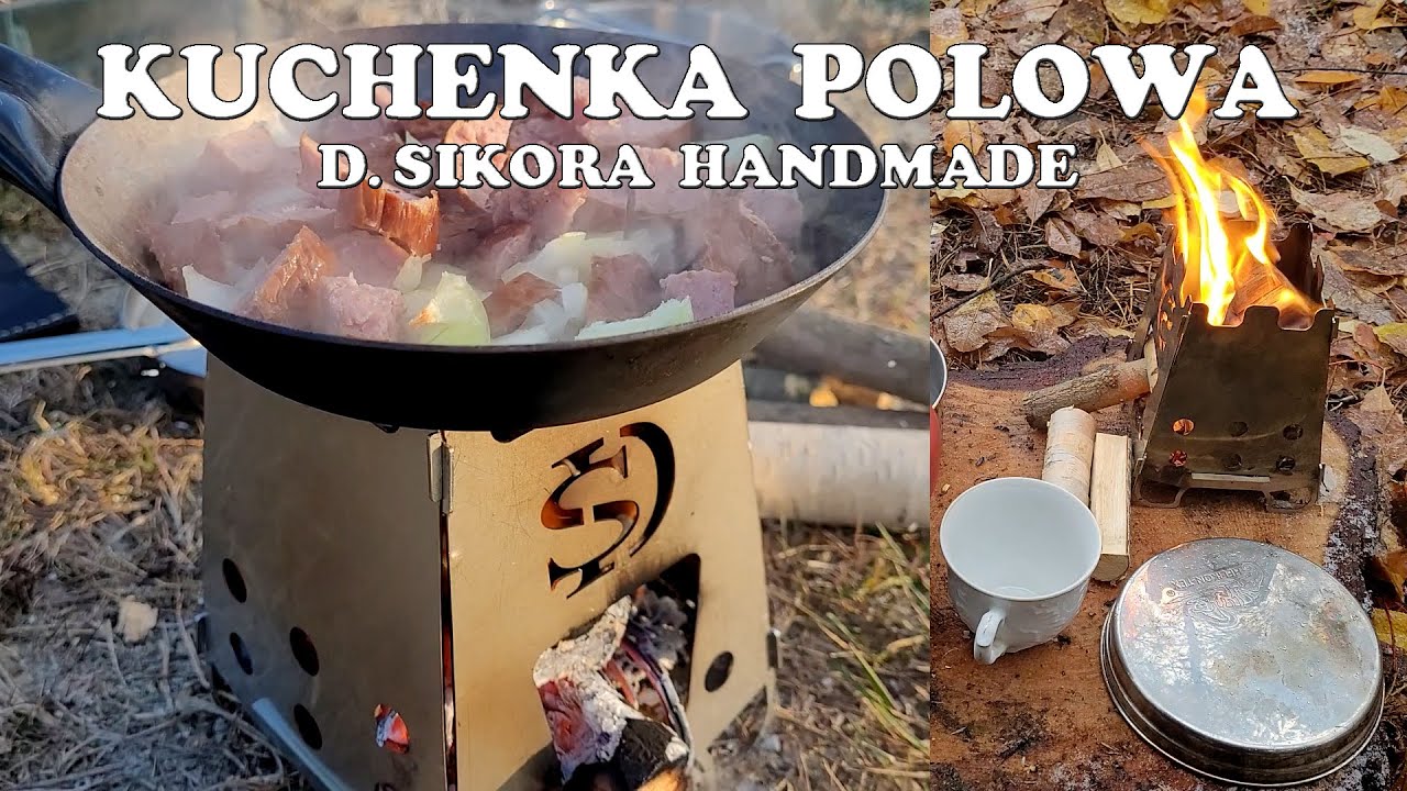 Kuchenka polowa na drewno D. Sikora ● Kuchenka turystyczna handmade ● Test kuchenki polowej