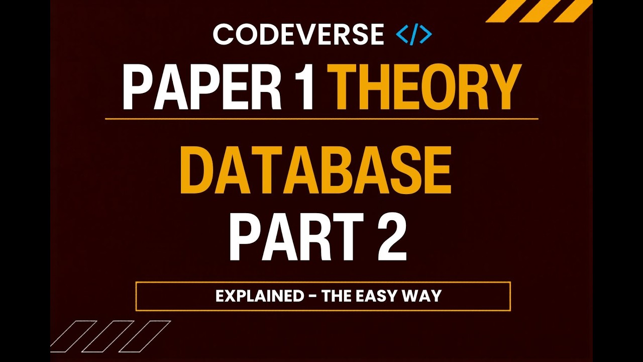 Databases Explained (Part 2) | Delete Query, INNER JOIN, ER Diagram & Normalization | AS 9618
