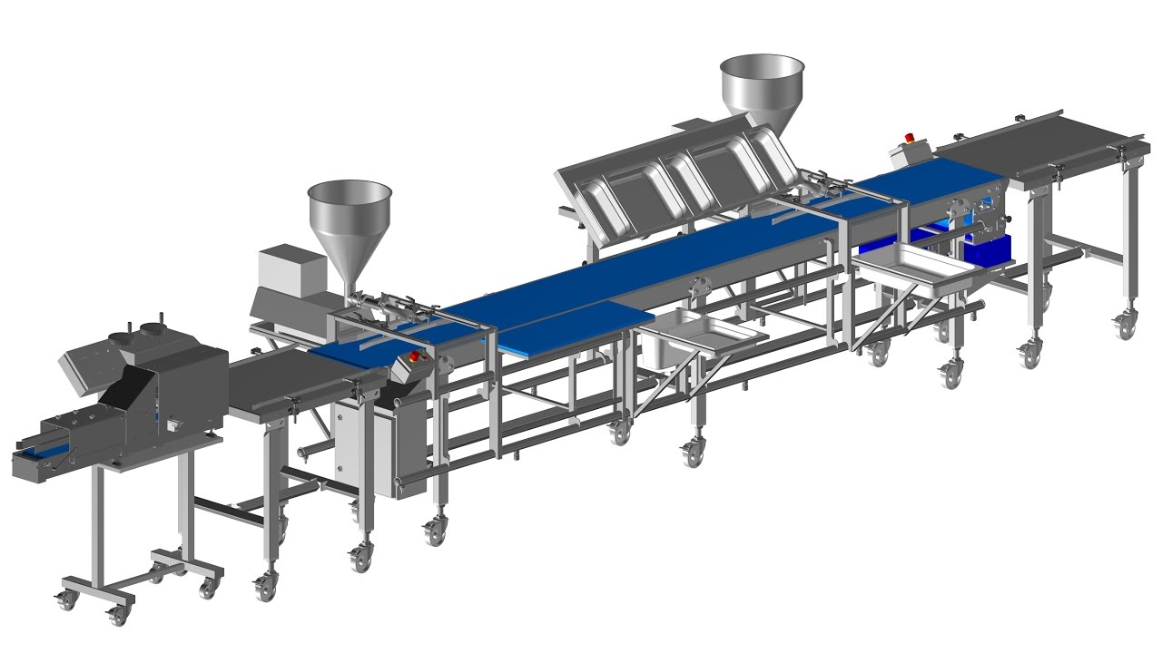 Snacklinie, KR- Sandwichband, KR-Transport- und Belegeband, KR- Snacklinie, KR- Sandwichherstellung