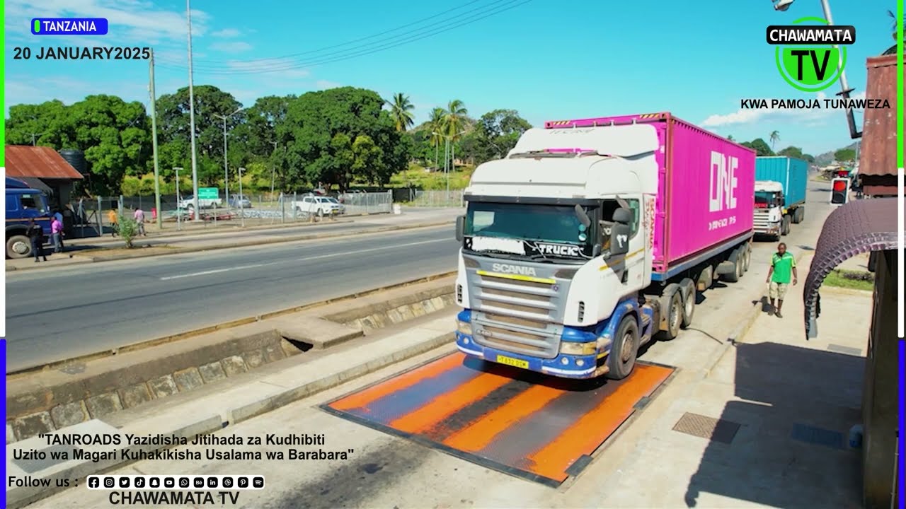MIZANI ZA TANZANIA. Meneja wa Mizani Tanroads Makao MakuuTanzania Aongea.