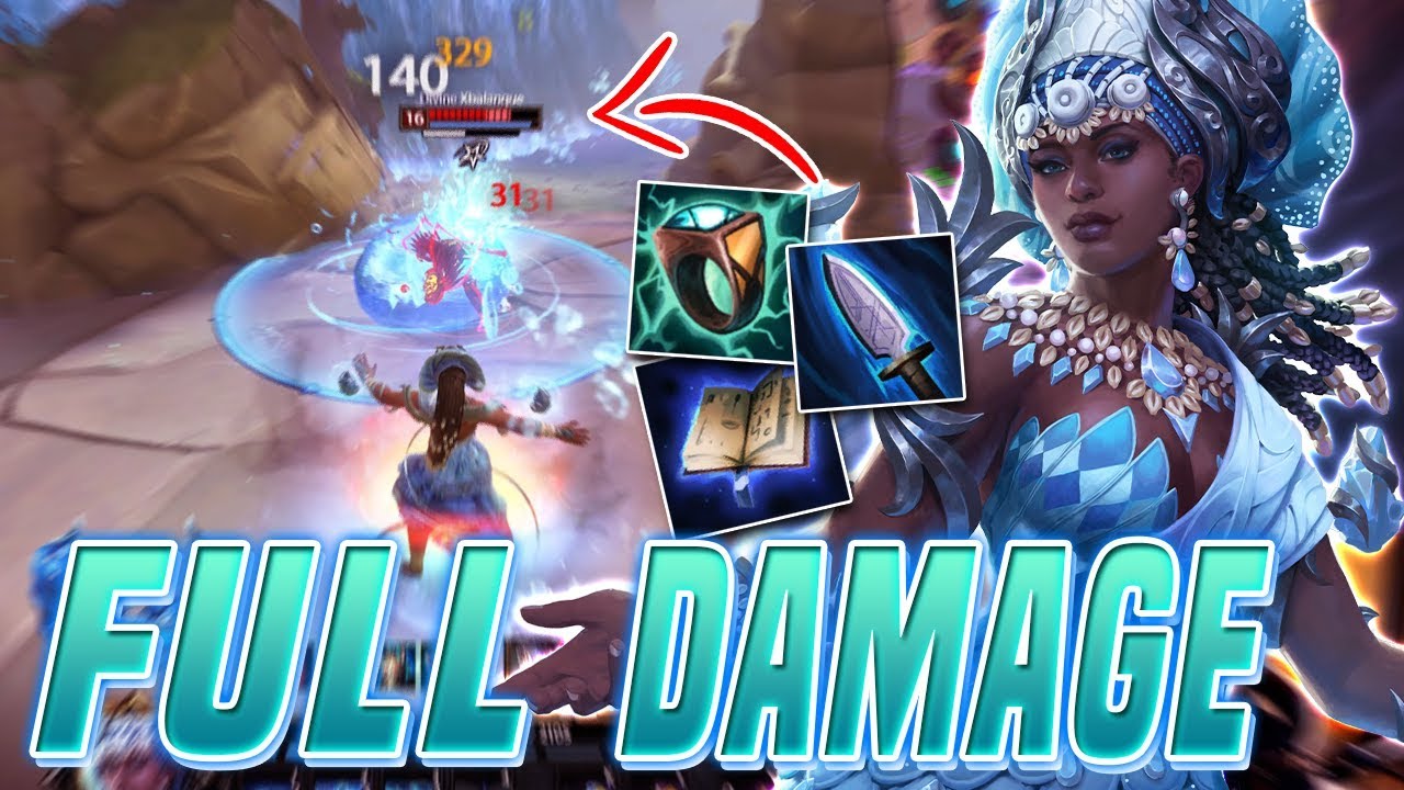 Smite: Yemoja FULL DAMAGE MID Build - SHE IS SO FUN!