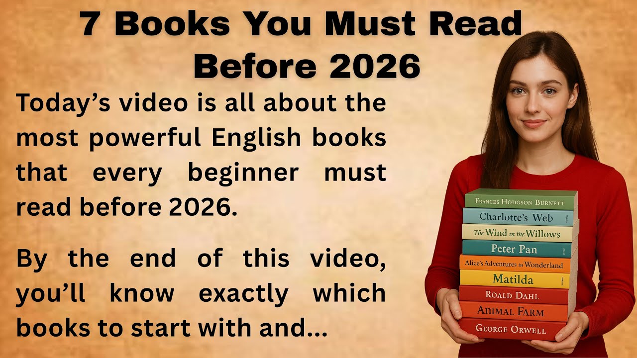7 English Books Every Beginner Must Read Before 2026 || Bookish English