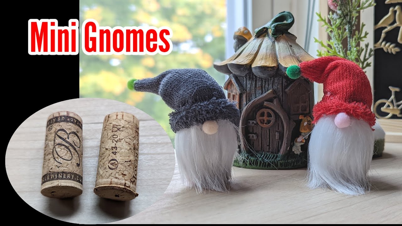 DIY Mini Gnomes ตุ๊กตาคนแคระ ทำจากจุกขวดไวน์ งานฝีมือง่ายๆสร้างรายได้ ทำใช้เอง ประดับตกแต่งคริสต์มาส